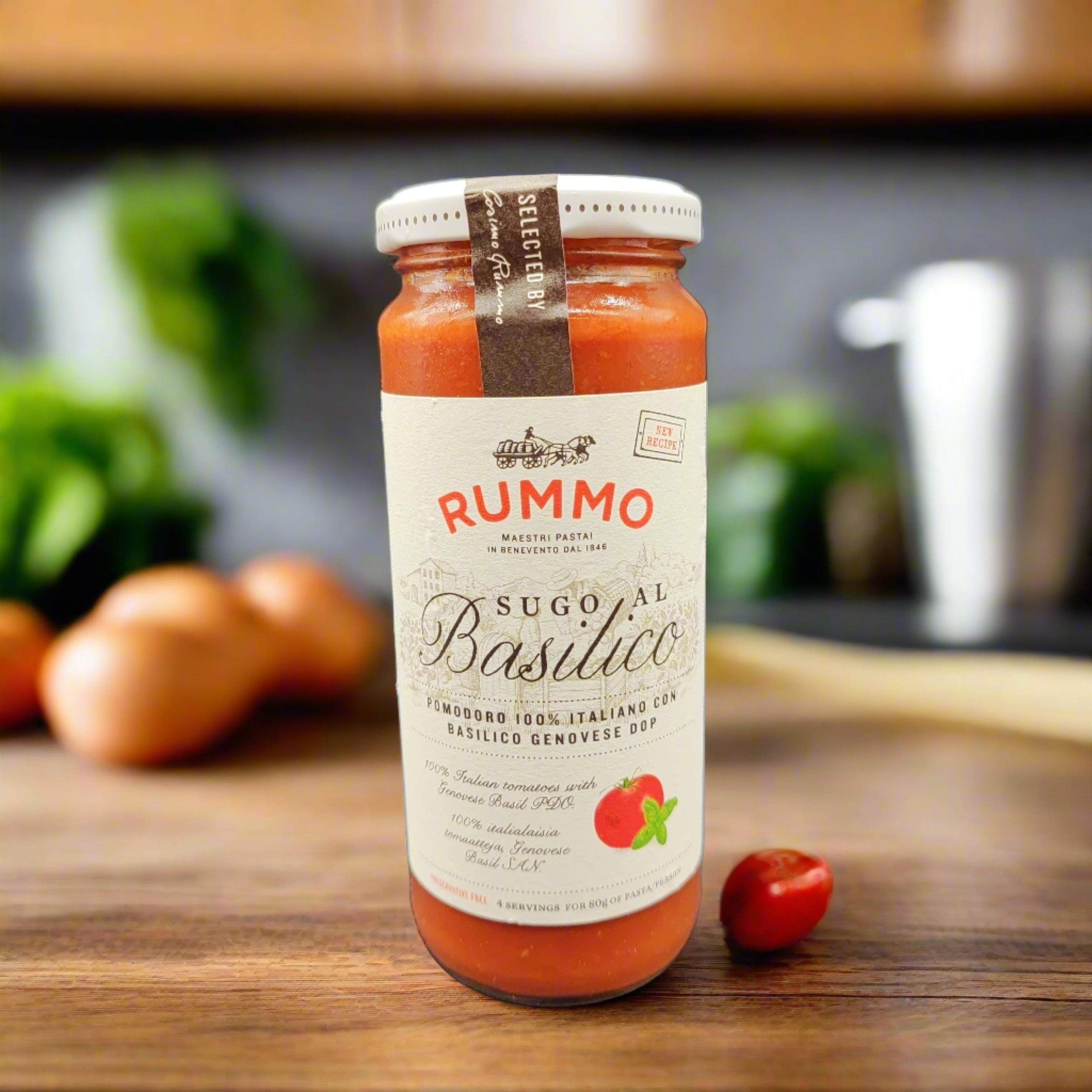 340g Al Basilico Rummo Pasta Sauce Ketob 01