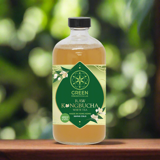 460ml Kongbucha White Tea 自家發酵康普茶（紅茶菌）- 白茶 (made in HK)