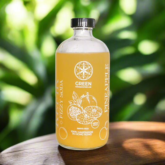 460ml Kefir Fizzy Pineapple Passionfruit Soda 菠蘿熱情果發酵梳打 (made in HK)